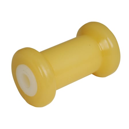 C.E. Smith Spool Roller 5 in. - 5/8 in. ID - TPR w/Bushing White Solid, UPC Label 29712